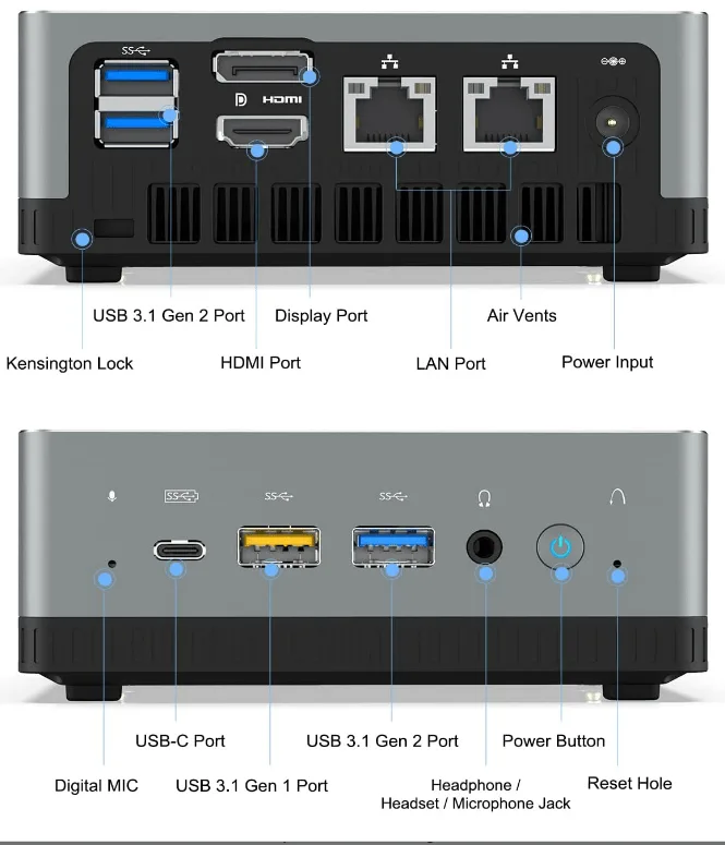 MINISFORUM UM700 16 GB DDR4 RAM 512 GB SSD - Image 3