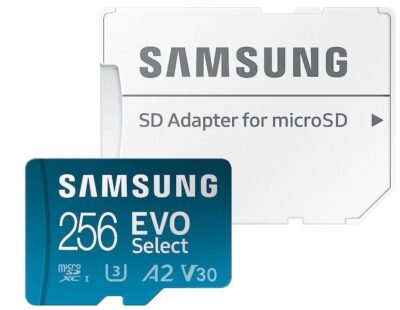 SAMSUNG EVO Select + adaptador microSDXC de 256 GB