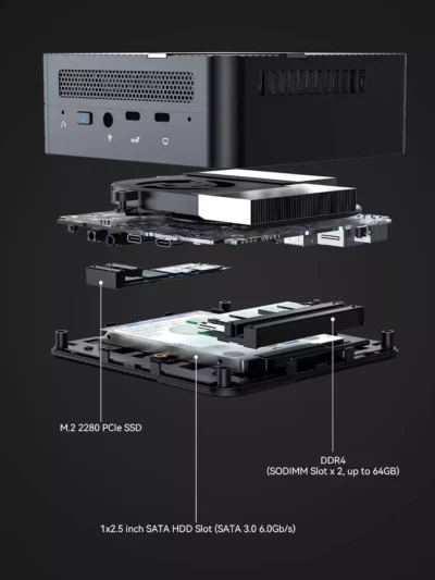 MiniPC MINISFORUM UM480 XT Ryzen 7 4800H 8 núcleos/16 hilos - Image 7