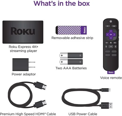 Roku 4k Express 4k+ 3941 De Voz 4k Negro Con 1gb De Memoria Ram - Image 8