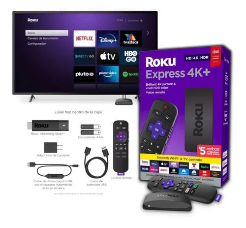 Roku 4k Express 4k+ 3941 De Voz 4k Negro Con 1gb De Memoria Ram - Image 5