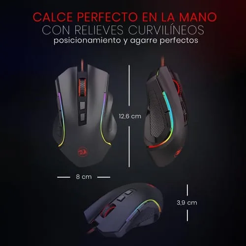 Mouse Gamer Redragon M602 Griffin 7200dpi - 7 Botones - Image 4