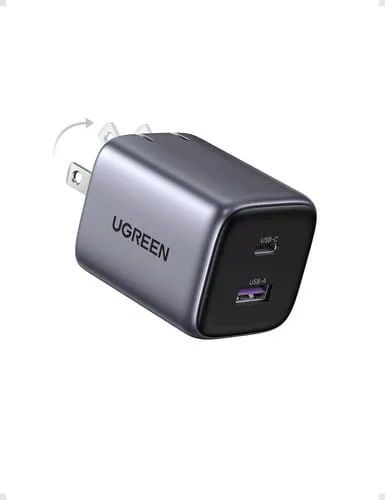 Cargador Ugreen Usb C De 35 W, Nexode 2 Puertos Gan Comparto