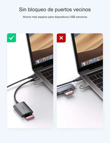 Lector De Tarjetas Usb Tipo C Adaptador 2 En 1 Tf Sd - Image 6