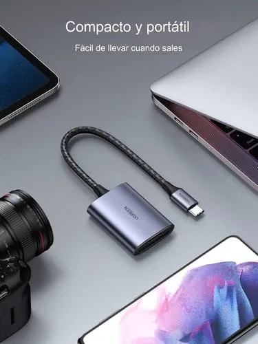 Lector De Tarjetas Usb Tipo C Adaptador 2 En 1 Tf Sd - Image 7