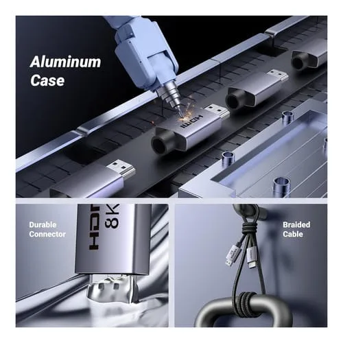 Cable Hdmi 2.1 8k@60hz Ugreen 25910 Alta Velocidad 48 Gbps Earc Hdr 2m - Image 5