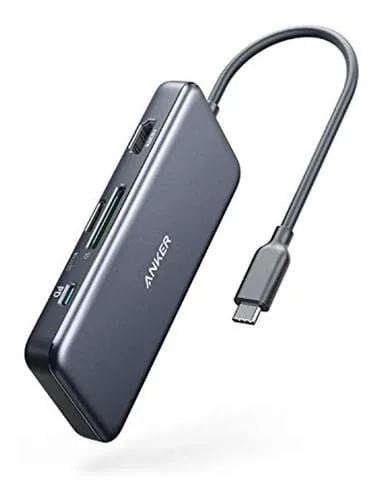 Adaptador Multipuerto Hub Usb Tipo C Anker 7 En 1 Pd 100w
