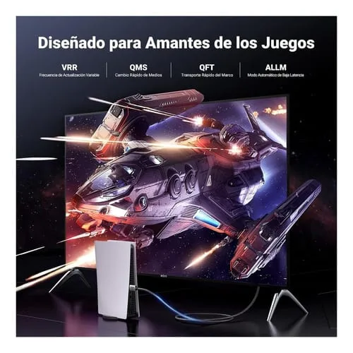 Cable Hdmi 2.1 8k@60hz Ugreen 25910 Alta Velocidad 48 Gbps Earc Hdr 2m - Image 8