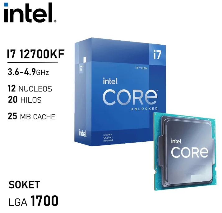 Procesador Intel Core I7-12700kf 3.6/5ghz 25mb Lga1700 10nm - Image 2
