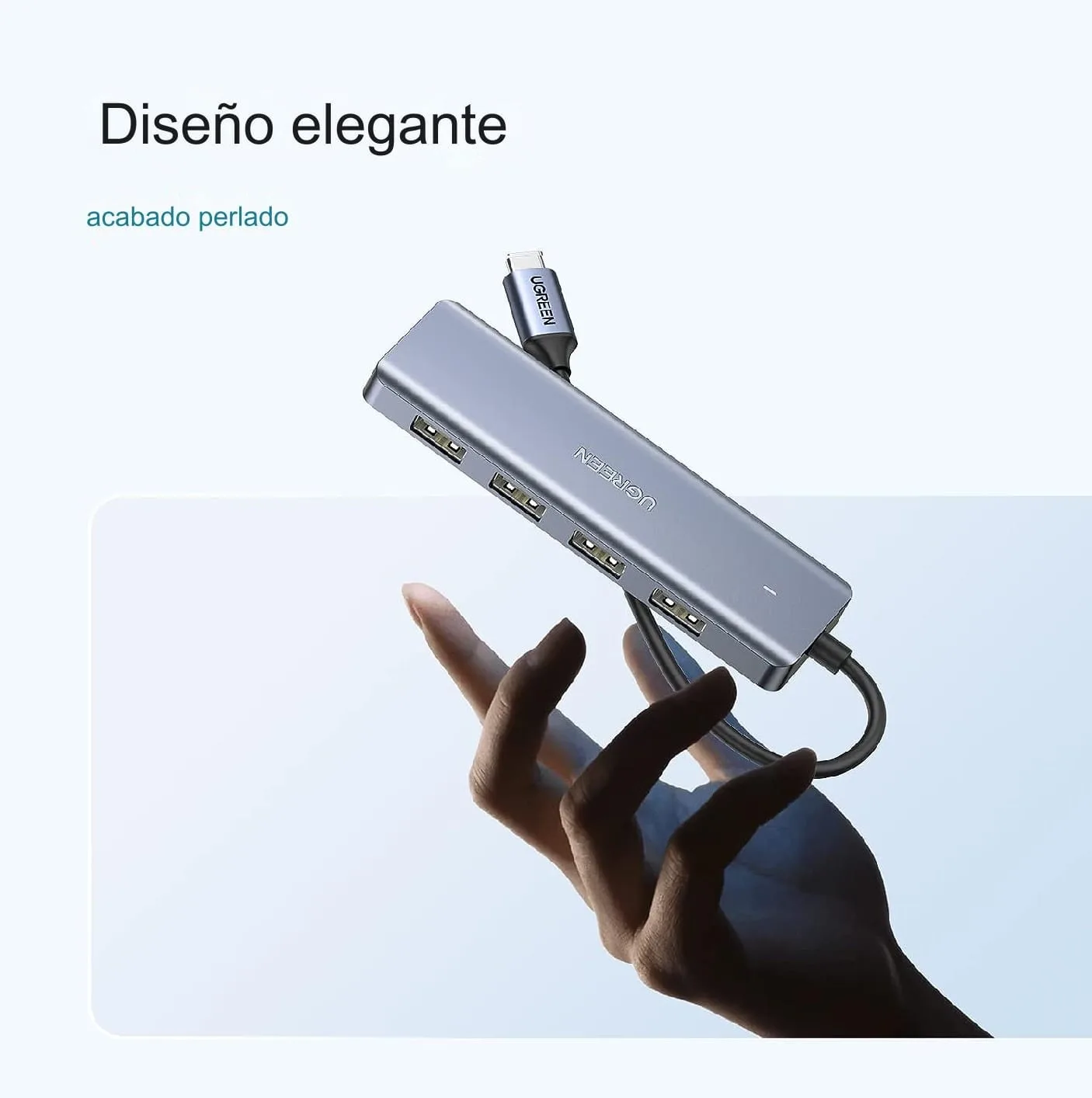 Hub Usb C De 4 Puertos Usb 3.0 Con Carga Micro Usb 5v Ugreen - Image 4