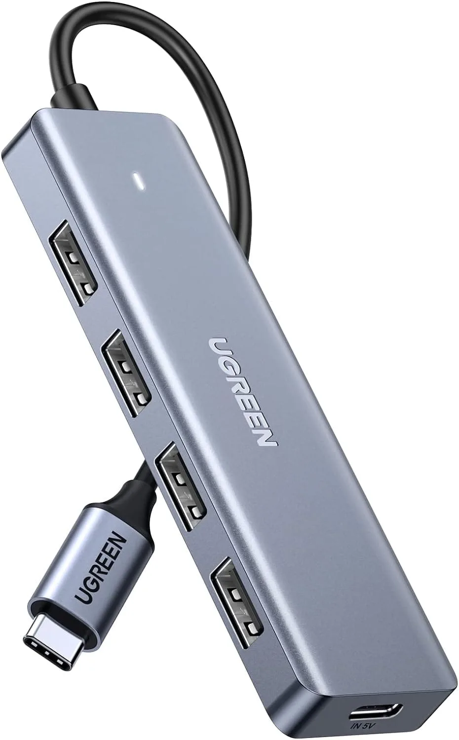 Hub Usb C De 4 Puertos Usb 3.0 Con Carga Micro Usb 5v Ugreen