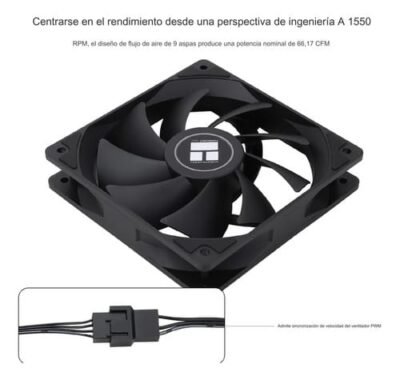 Ventiladores Pc Cpu Chasis X3 120mm Pwm Disipador De Calor 4 - Image 2