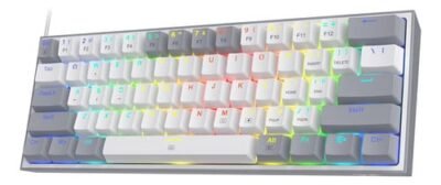 Teclado Mecánico Gaming Ergonómico Redragon K617 Fizz Rgb 60%