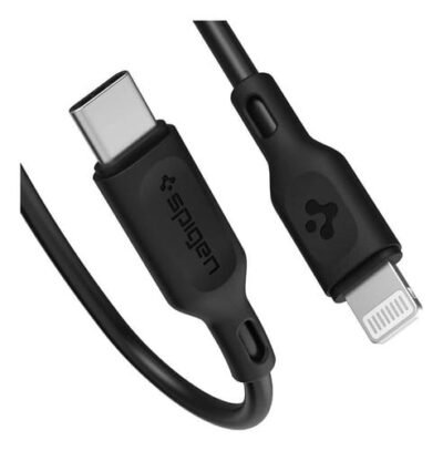 Cable Spigen Usb C a Lightning Pd Negro