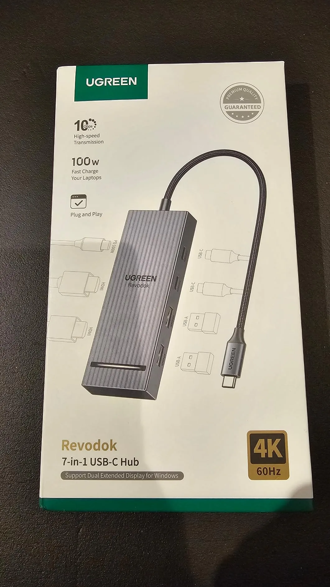 Asombroso Hub Adaptador Revodok Pro Ugreen 7 En 1 Hdmi 4k Dual Usb 3.2 - Image 8